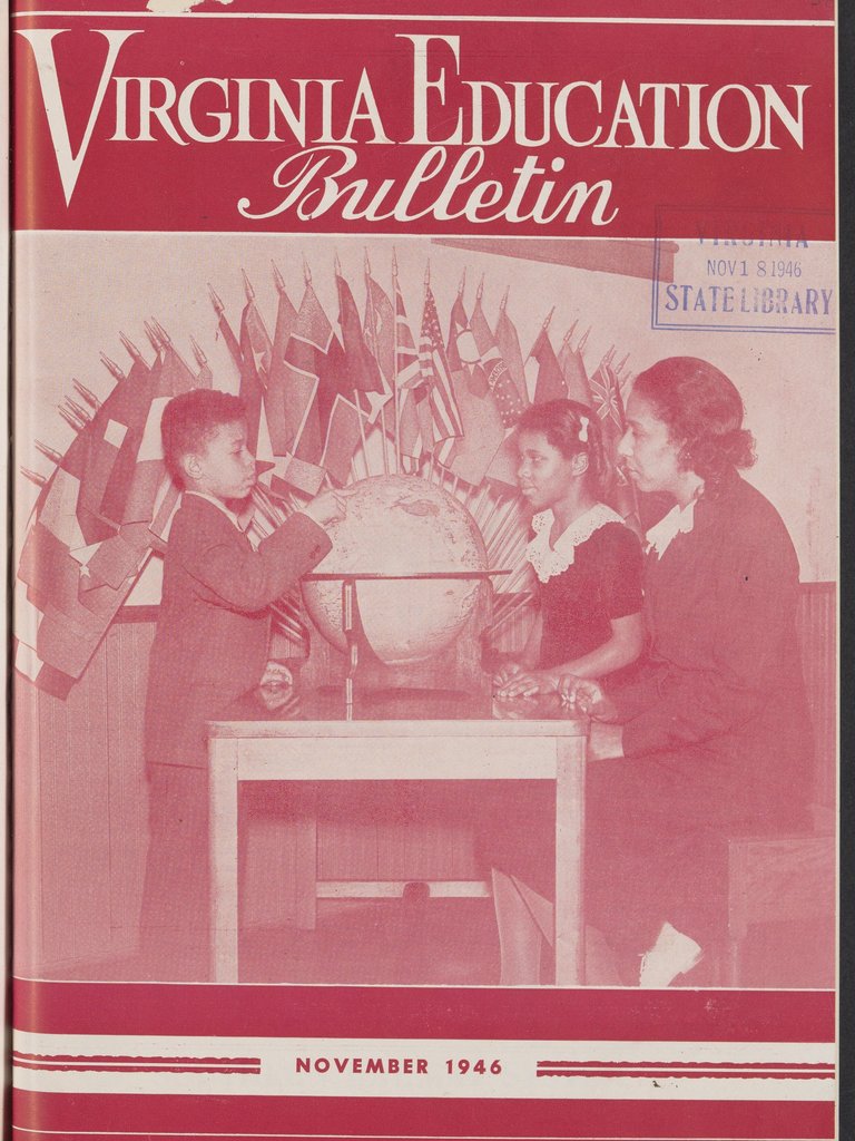 Cover image of a boy pointing to a spot on a globe with a girl onlooking with a teacher